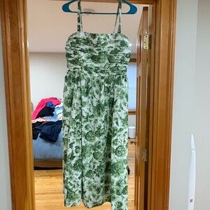 Abercrombie & Fitch Green Floral Maxi Dress